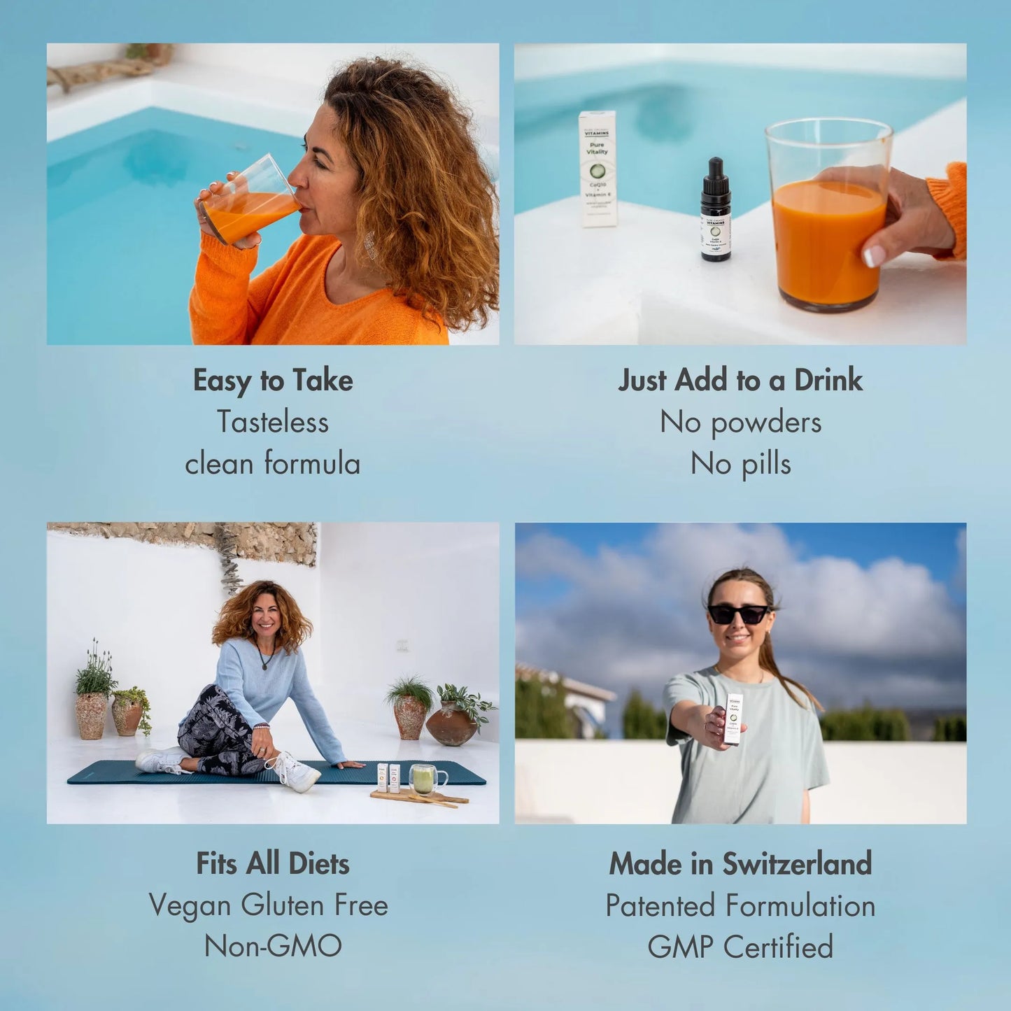 Pure Vitality Coenzima Q10 + Vitamina E