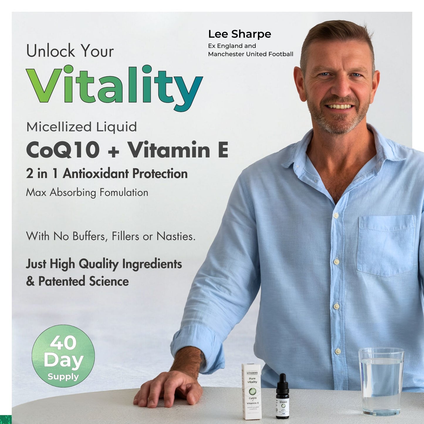 Pure Vitality Coenzima Q10 + Vitamina E