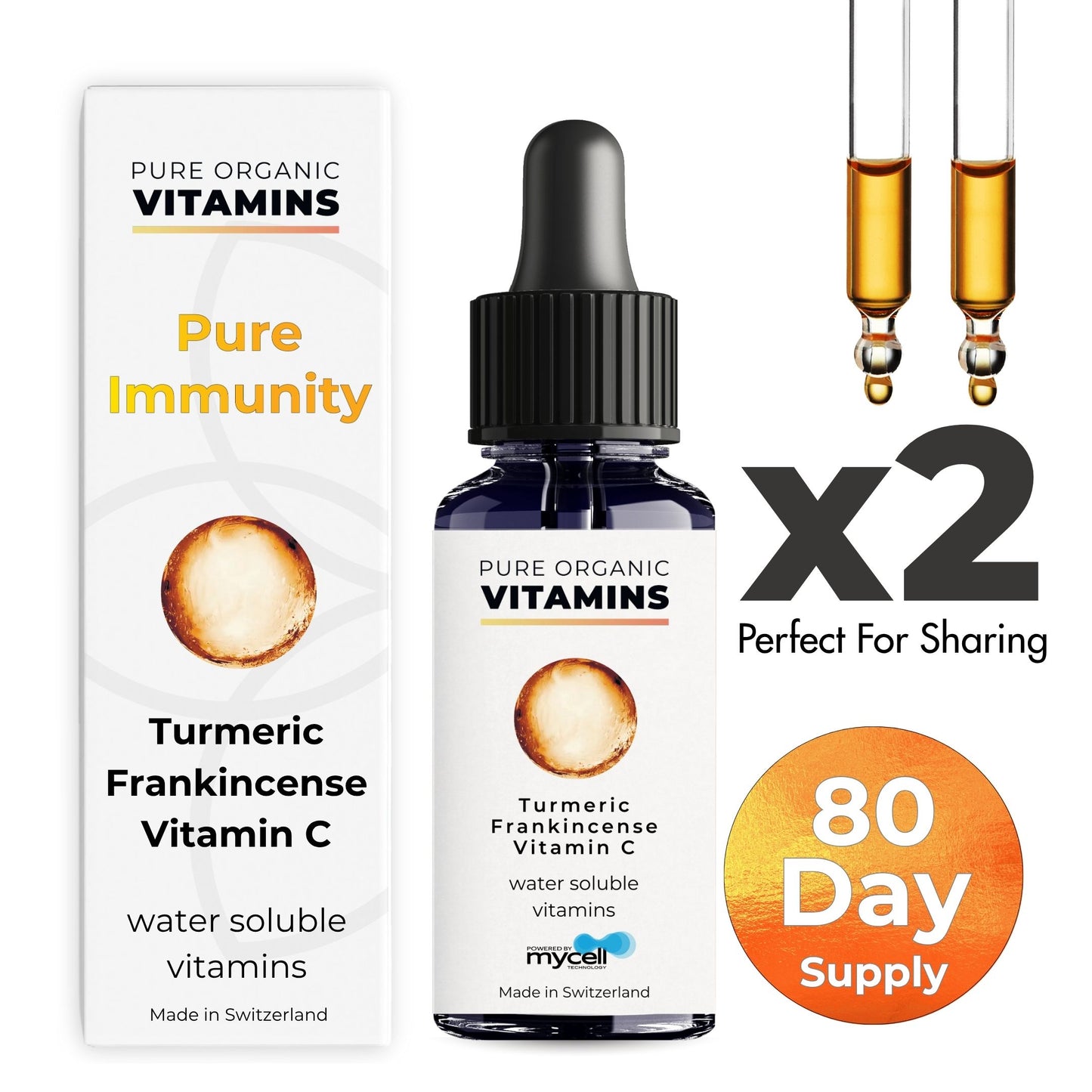 Pure Immunity Curcumá, Olíbano y Vitamina C