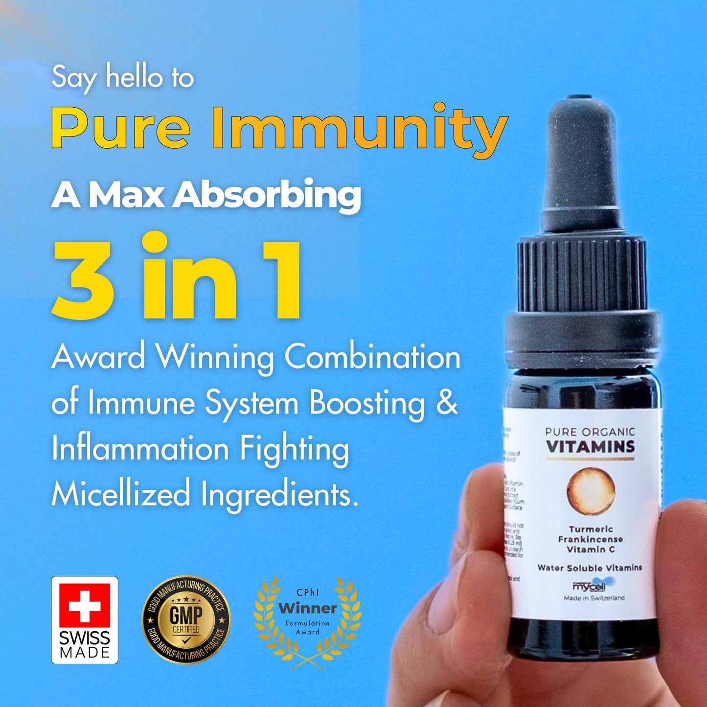 Pure Immunity Curcumá, Olíbano y Vitamina C