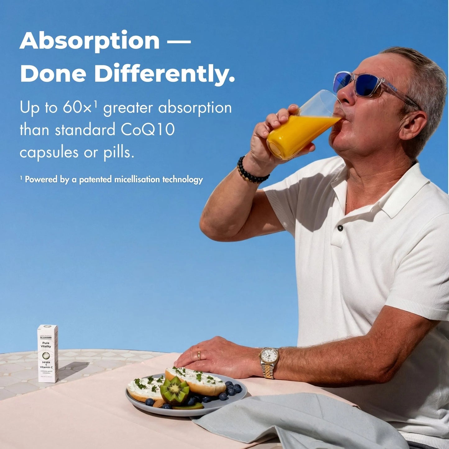 Pure Vitality Coenzima Q10 + Vitamina E
