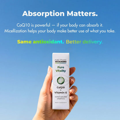 Pure Vitality Coenzima Q10 + Vitamina E