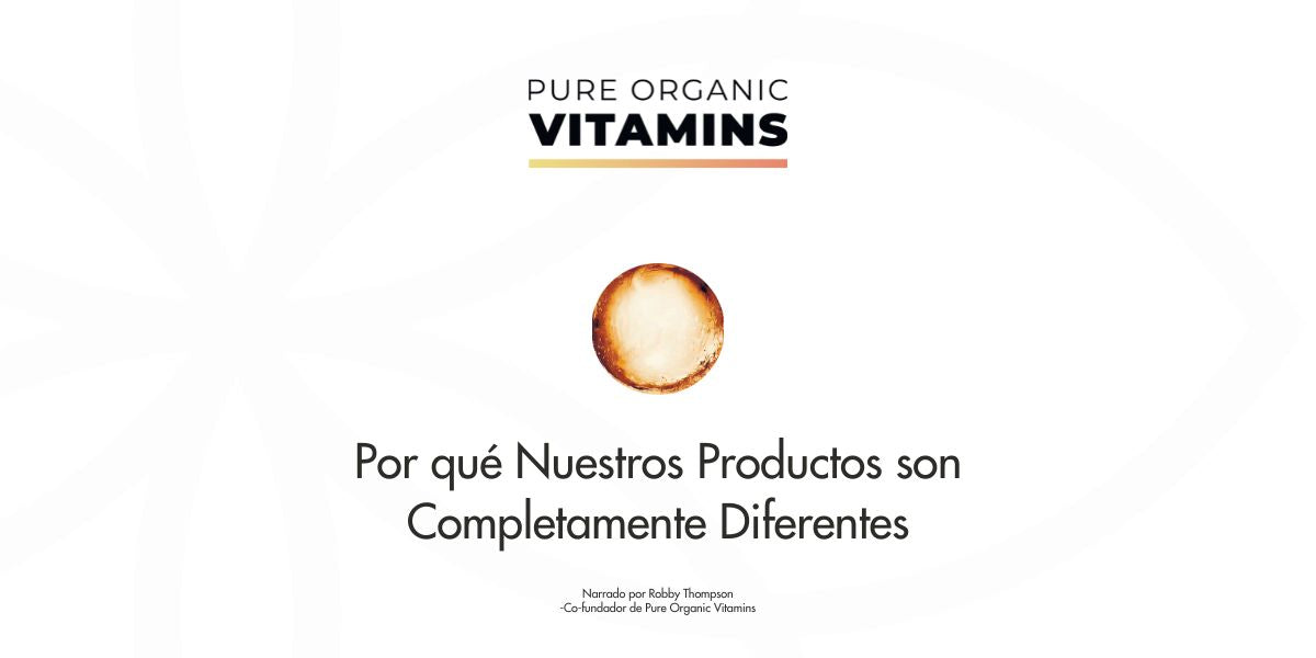 Cargar video: Vídeo técnico sobre cómo funciona la gama de productos Pure Organic Vitamins.